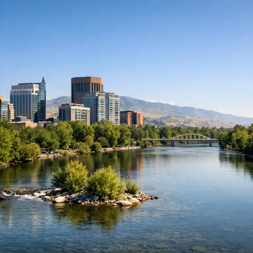 Idaho road and landscape